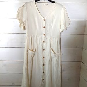 COPY - White Midi Dress